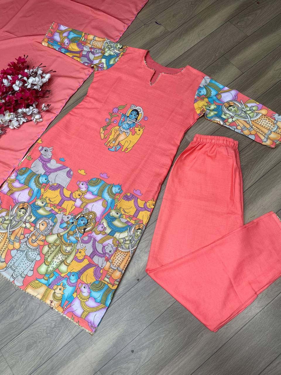 Launching Festival Special Kalamkari Kurti Pair 💃💌